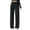 Black, variant on Jacenvly women's pants Straight-Leg Pants Extra Long High Waisted Pocket Plain Formal Trousers for Women Large Casual High Waist Draping Floor Sweeping Straight Pants