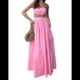 thumbnail image 2 of Conjunto de 2 Piezas para Mujer, Sin Mangas, con Tirantes, Corte A, Falda Maxi, Informal, Plisada, Estilo , Estilo Bohemio, con Bolsillo. Rosa M, 2 of 9