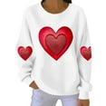 thumbnail image 2 of ZyeKqe Womens Sweatshirts Valentines Day Graphic Tees Tops Casual Long Sleeve Shirts Crew Neck Fashion Pullover, 2 of 5