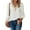 White, variant on HAiming Women's Long Sleeve Chiffon Tops Solid Color Lace V-Neck Shirt Dressy Casual Loose Business Tunic Blouses