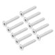 thumbnail image 1 of Tornillos de cabeza plana M3x18mm, tornillo hexagonal interno, sujetadores de acero inoxidable 304, 40 piezas, 1 of 3