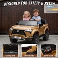 thumbnail image 4 of Track Seven Licensed Lexus GX550 24V Kids Ride on Car, 2-Seater Electric Car with Remote Control, Bluetooth, LED light, 4-Wheel Suspension, 20" Wide Seat, 24V Ride on Toy for Boys Girls Age 3+, Brown, 4 of 8