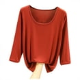 thumbnail image 1 of Birdeem Womens Oversized Summer Solid Color Short Sleeved Round Neck Loose Top, 1 of 12