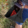 thumbnail image 2 of Bolso Bushcraft de lona de cuero para exteriores, bolsa de forraje para campamento con cinturón (negro) Tmvgtek excursión de campamento, 2 of 8