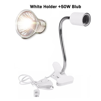 Reptile UV Heat Lamp Kit With Ceramic Clip Light Holder UVA Bulb For Turtles Lizards 220V 3 Energy Source