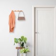 thumbnail image 5 of Unique Bargains 1 Pcs Coat Rack Wall Mount Coat Hook for Hanging with 4 Hooks Solid Wood, 5 of 7