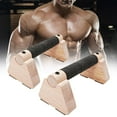 thumbnail image 3 of Wood Calisthenics Bar Wood Parallettes Push-Up Bar, for Home Gym Floor H8T6, 3 of 9
