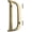D, variant on 4-inch House Letter "E" with Mounting Screws, Polished Brass, Shiny Gold Color, Suitable for Mailbox, Home, Apartment, Hotel etc