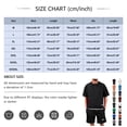 thumbnail image 2 of CIENVNSTG Men Short Sets Outfits 2 Piece Tracksuit Short Sleeve T-Shirts And Shorts Pants Casual Comfy Jogging Sweatpants Set Light Gray 3XL, 2 of 3