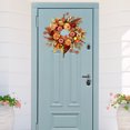 thumbnail image 4 of Fall Decor - Fall Wreaths for Front Door, Fall Door Wreath with Orange Pumpkins Flowers Leaves, 18 Inch Autumn Wreath for Home Halloween Thanksgiving, 4 of 5