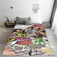 thumbnail image 5 of JoJo''s Bizar#re Adven-ture Fleece Blanket Soft Cozy Throw Blanket 50x60, Lightweight Fuzzy Comfy Flannel Blanket Warm Plush Throw Blankets for Couch, Sofa, Bed, 5 of 6