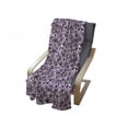 thumbnail image 4 of Purple Paisley Soft Flannel Fleece Throw Blanket, Inspired Illustration with Floral Leafy, Cozy Plush for Indoor and Outdoor Use, 50" x 70", Pale Purple Dark Purple, by Ambesonne, 4 of 6