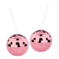 thumbnail image 3 of 2 piezas de 20 onzas de taza de bola de discoteca, taza de cóctel, botella de té para bar, copa de vino rosa Oro rosa2, 3 of 9