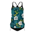 thumbnail image 4 of Tummy Control Tankini Swimsuit for Women Ruched Two Piece Bathing Suit Drawstring Swimwear with Bottom 2026 Trendy, 4 of 5