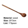 thumbnail image 5 of Grandest Birch Soup Scoop Long Handle Deluxe Wooden Multifunction Stirring Spoon for Kitchen Wooden Spoon:Wood, 5 of 8
