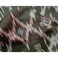 thumbnail image 4 of oneOone Silk Tabby Fabric Geometric Ikat Printed Fabric 1 Yard 42 Inch Wide, 4 of 4