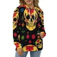 thumbnail image 4 of Sugar Skull Pattern Men's Women New Sweatshirt Hoodie Men's Plus Size Sweatshirt Hooded Sweatshirt 3d Printed Street Men's Cloth, 4 of 6