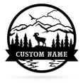 thumbnail image 7 of Realsteel's Personalized Great Outdoors Bighorn Sheep Metal Monogram - Custom Name Wall Decor (B-36), 7 of 7