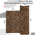 thumbnail image 5 of Camo and Branch Brown Pattern Teens Toddler Nap Mat with Pillow, Sleeping Mat Bag for Preschool Daycare 60"x20", 5 of 6