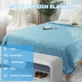 thumbnail image 3 of Yalamila Cooling Throws Blankets, Ice Blanket for All-Season, Ultra-Cool Lightweight Blanket for Bed, Green, 3 of 5