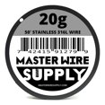 thumbnail image 2 of Acero inoxidable 316L - 50' - Cable calibre 20 - 50 pies - 0,81 mm - 0,032 pulgadas - Hecho en EE. UU. - Master Wire Supply, 2 of 2