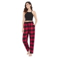thumbnail image 3 of Women Flannel Plaid Pajama Pants Lounge Sleepwear - 2 Pack, 3 of 7