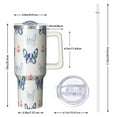 thumbnail image 2 of OBREWU Anchor and Bulldog Dog Tumbler with Handle and Lid,Anchor and Bulldog Dog 40oz Double Wall Vacuum Insulated Tumbler,Cups Gift for Women and Men, 2 of 7