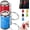Red and Blue, variant on Mini Coin Storage Keychain, Portable Coin Holder & Fidget Coin Bank with Snap Closure for Keys & Bags