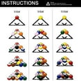 thumbnail image 4 of 6PCS Magic Ball Rack Holder Sheet Billiards Triangle Cue Accessories for Magic Ball Rack 8, 9, and 10 Ball, 4 of 8