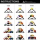 thumbnail image 4 of 6 Piezas de Soporte Estante de Bolas MáGicas Taco de Billar TriáNgulo Hoja Accesorios para Bola MáGica Estante 8, 9 y 10 Bola, 4 of 5