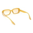 thumbnail image 4 of Whimsical Pop Color Oval Rectangle Mod Sunglasses All Orange, 4 of 4