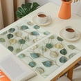 thumbnail image 4 of Placemats Set of 4 Gold Eucalyptus Branches Place Mats Washable Table Dinner Mats Linen Table Mats for Kitchen Dining Party Home Kitchen Decor 12x18 Inch, 4 of 6