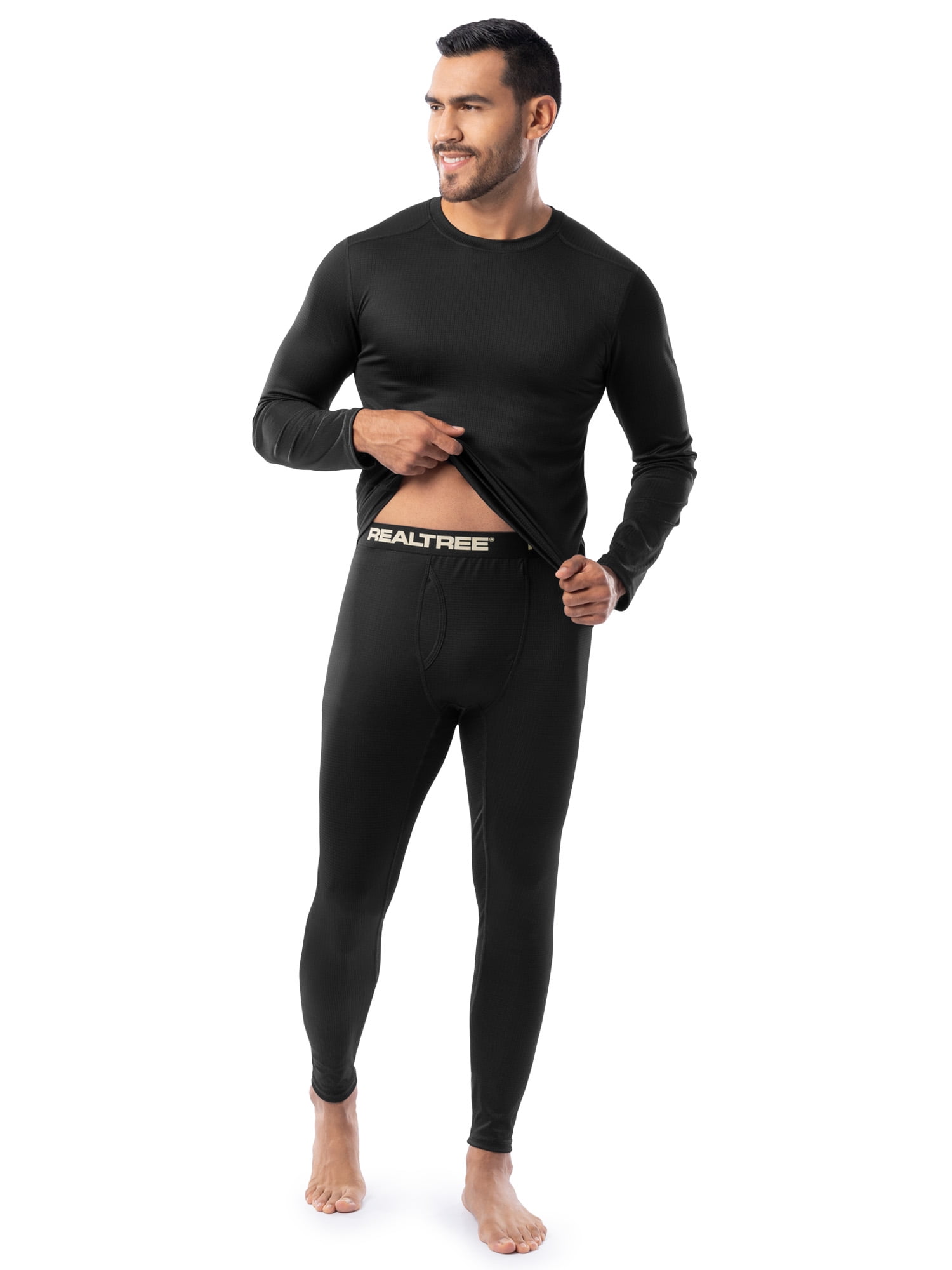 Realtree Men's Gridtech Performance Thermal Pants, Metrto, XL