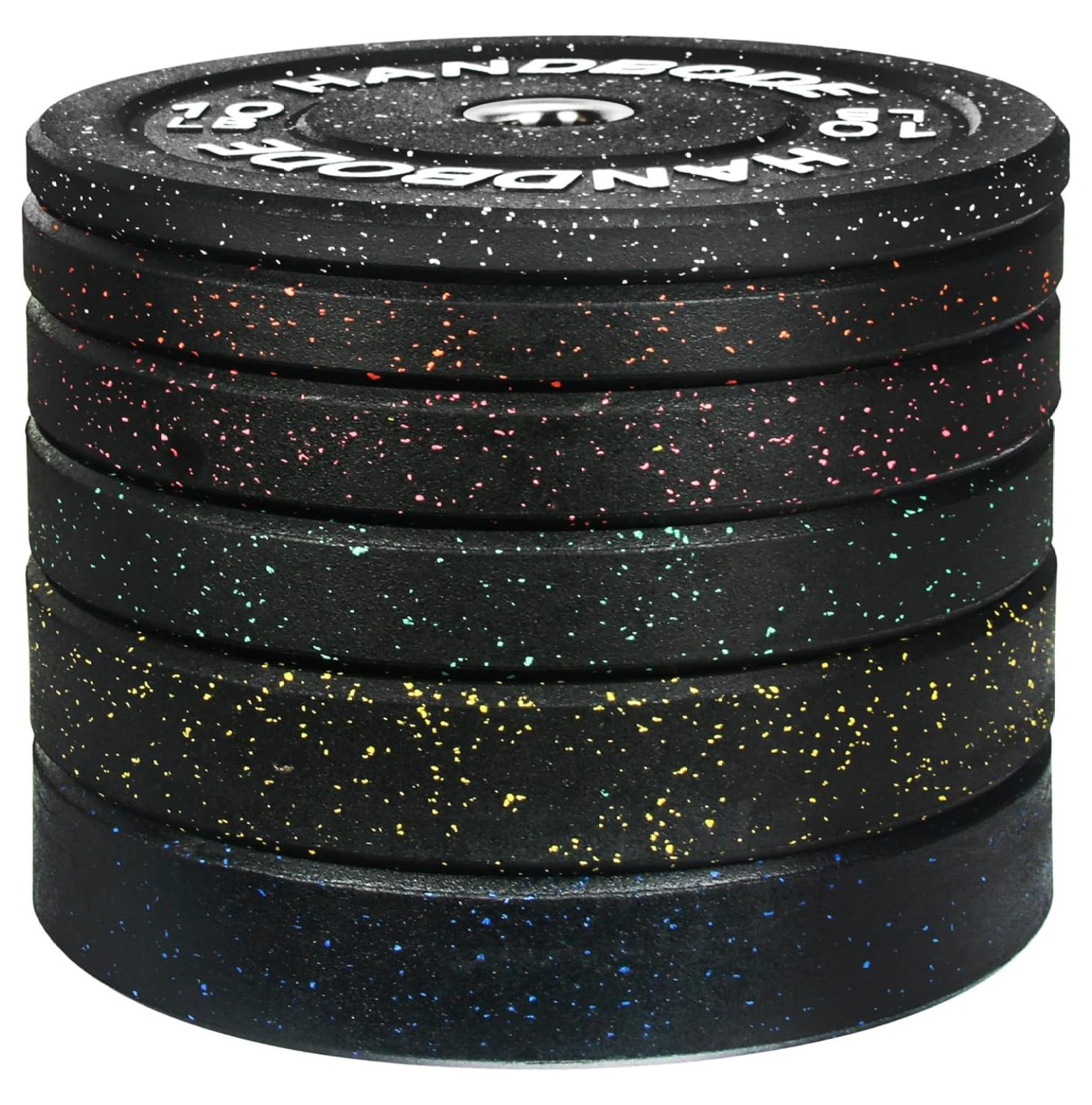 SONGMY Bumper Plates High-Bounce Olympic Weight Plates, Colored crumb rubber plate for Weight Lifting and Strength Training