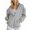 N128-Grey, variant on NAFUU Jacket Women Warm Coat Women Oversized Zip Up Hoodies Sweatshirts Clothes Teen Girl Fall Casual Drawstring Jackets With Pockets Warm Outerwear