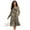 Camo Leaf Print, variant on Retro Mushroom Dress for Women Elegant with Pockets Flowy Casual Long Midi Dresses Comfortable Fashion Waist Party Work Dress, Size Small