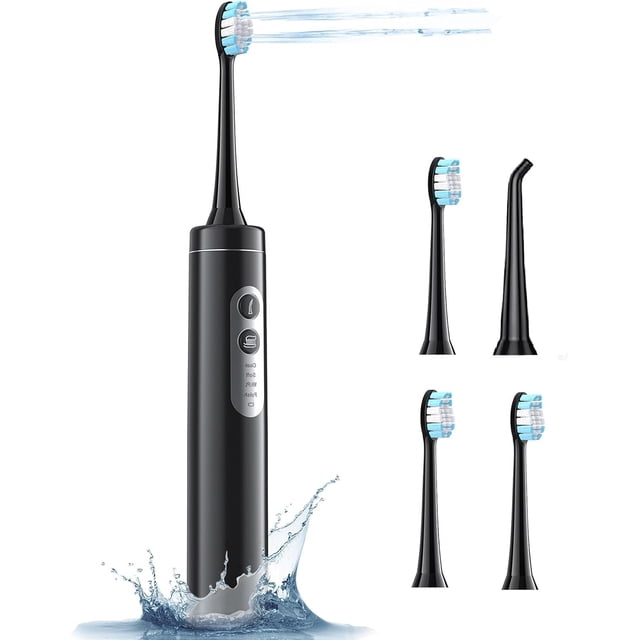 Cepillo de dientes eléctrico con hilo dental 2 en 1 Binzls