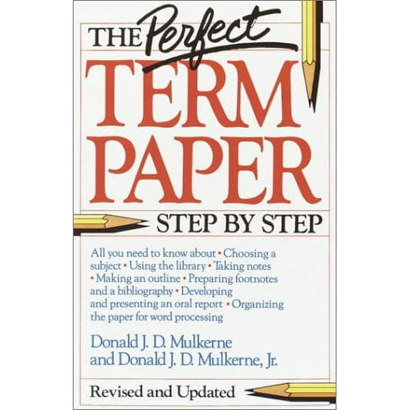 The Perfect Term Paper : Revised and Updated 9780385247948 Used / Pre-owned