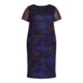 thumbnail image 3 of Terra & Sky Women's Plus Size Mesh Midi Dress, Sizes 0X-5X, 3 of 4