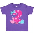 thumbnail image 3 of Inktastic Dinosaur Party-second Birthday Girls Toddler T-Shirt, 3 of 5