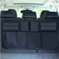 thumbnail image 3 of Car Boot Organiser Waterproof Kick Mats Car Organiser Seat Back Protectors Multi-Pocket Children‘s Travel Storage Durable Foldable Cargo Net Storage, 3 of 7