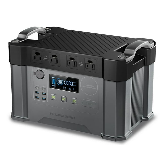 ALLPOWERS S2000Pro Station d'Alimentation Portable, 2400W AC (4000W Crête), Générateur Solaire 1451Wh pour Camping en Plein Air, Secours à Domicile, Urgence