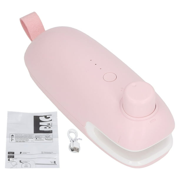 Sellador de bolsas de refrigerios, sellador de bolsas térmicas Sellador de bolsas térmicas USB Cortador sellador térmico resistente y resistente