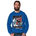 thumbnail image 3 of The Smurfs Kanji Rise and Grind Men Big & Tall Sweatshirt Brisco Brands 3X, 3 of 5
