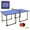 6FT-Blue Table, variant on HooKung 6ft Foldable Table Tennis Table Set, Mid-Size Ping Pong Table Portable Table Tennis Game Set with Accessories