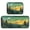 Green and Yellow Sunset, variant on 2-Piece Kitchen Mat Set Non Slip Washable Floor Mats Decorative Rugs for Kitchen Sink Laundry Green and Yellow Sunset