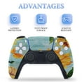 thumbnail image 4 of Watercolor Sunflowers And Butterflies PS5/PS5 Pro/PS5 Slim Digital Disc Skin Sticker For Console And Controller Skins, 4 of 7