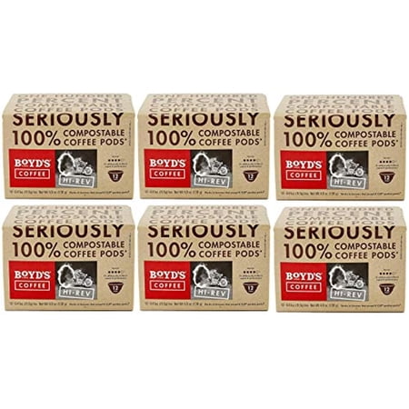 Boyds Coffee Hi-Rev Medium-Dark Roast Single Serve Pods (72 Count)