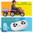 thumbnail image 6 of Kidzone 12V 7AH Treaded Tires Kids Battery Powered Electric Tractor with Trailer Toddler Ride On Toy for 3+ Years Boys & Girls, 3-Gear-Shift 7-LED Lights USB & Bluetooth Audio - Red, 6 of 6