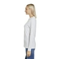thumbnail image 3 of Women Long Sleeve T-Shirt Premium Jersey Long Sleeve Shirts Tee 100% Cotton S M L XL 2XL 3XL Blank Ladies Tshirts, 3 of 8